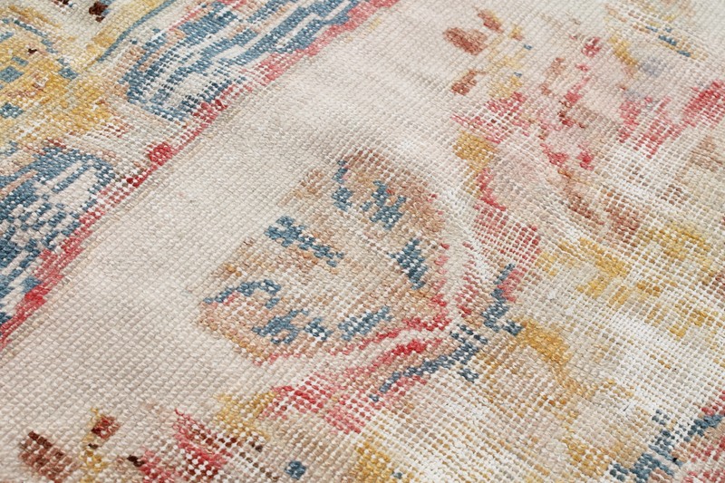Turkish Rug 42''x55'' Vintage Old Anatolian Fragment Gordes Carpet 109x142cm gallery