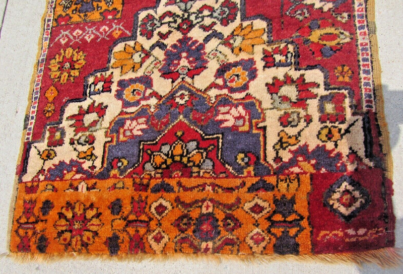 Rare Sampler Rug Vaghireh Semi-Antique Turkish Anatolia Bidjar Soft Wool 30 x 42 gallery