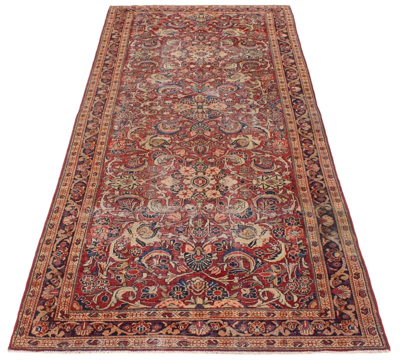 Vintage Hand-Knotted Carpet 5'5" x 13'1" Traditional Oriental Wool Area Rug gallery