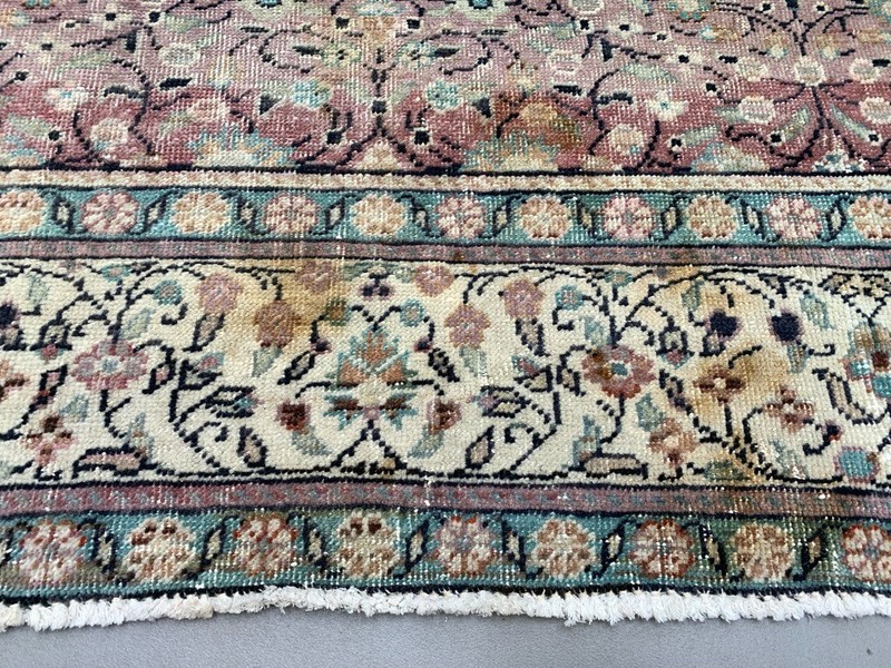 Vintage Turkish Rug 220x150 cm shabby carpet Central Anatolian Medium gallery