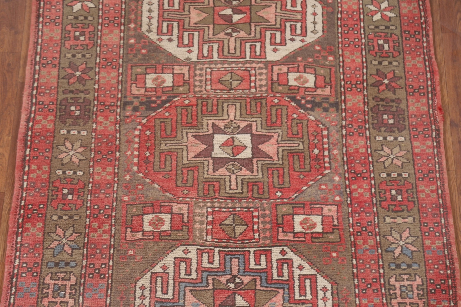 Geometric Vintage Traditional 10 ft. Runner Rug Handmade Wool 4x10 gallery