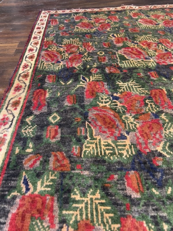 Veg. dye S.Antique Hand Knotted Vintage Tribal Geometric Area Rug 4’x6’3,2079 gallery