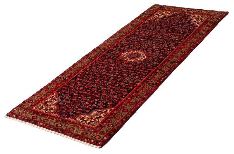 Vintage Hand-Knotted Area Rug 4'0" x 9'10" Traditional Oriental Wool Carpet gallery