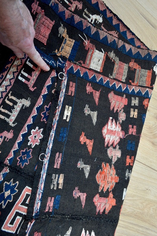 WONDERFUL ANTIQUE HORSE COVER MADE BY SHASAVAN TRIBE CIRCA 1920'S gallery