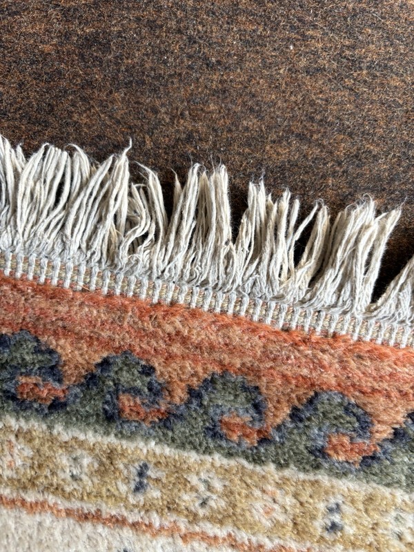 Vintage Style Patterned Rug 117x68cm Boho Tribal Fringe Carpet Mat gallery
