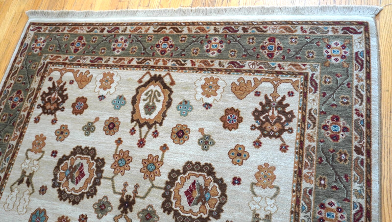 Authentic Original Karastan Ivory Oushak # 700-721 Wool Pile Rug 5'9" x 9' gallery