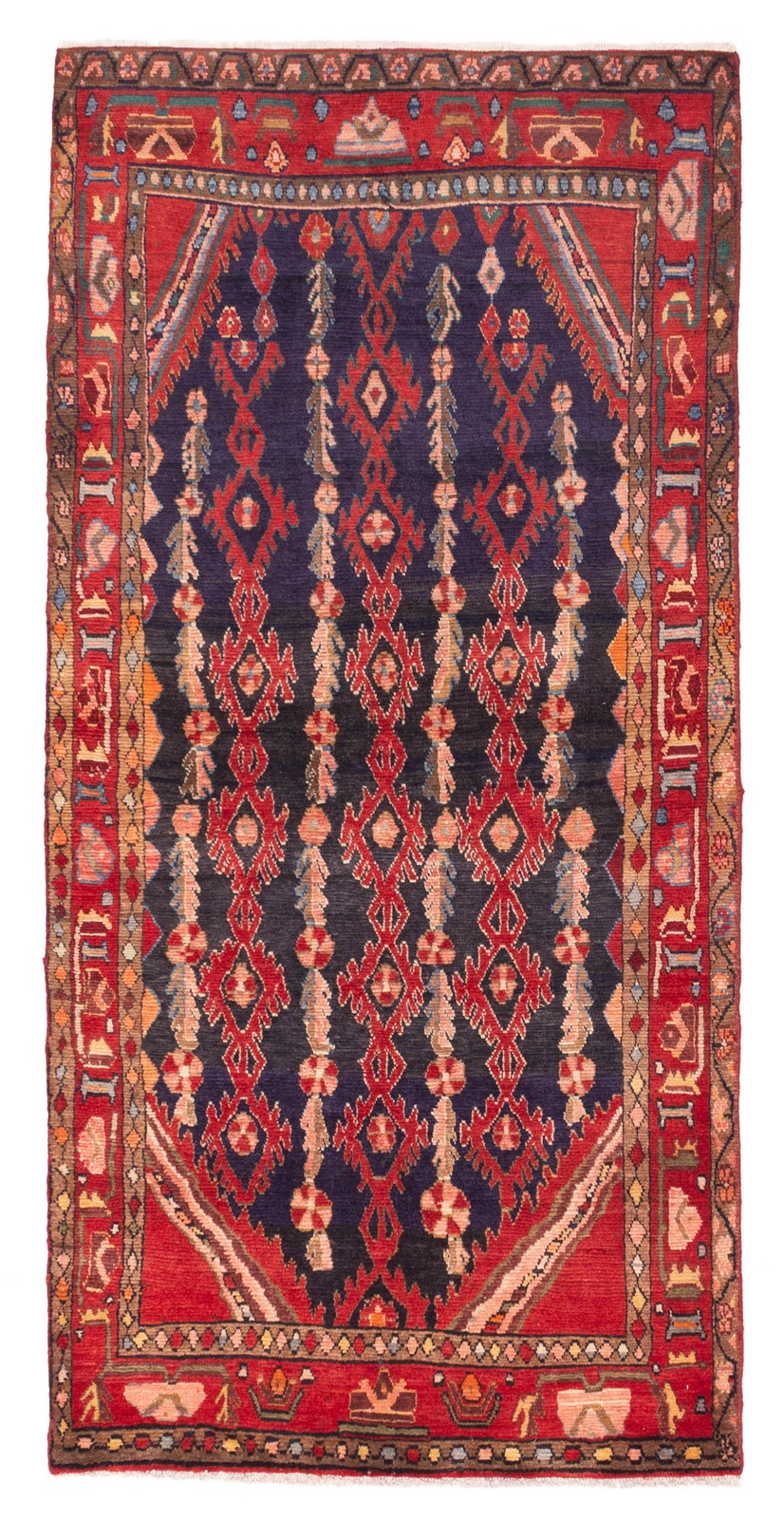 Traditional Vintage Hand-Knotted Area Rug 3'9" x 7'10" Oriental Wool Carpet gallery