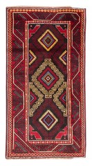 Vintage 3’1″ x 6’1″ Traditional Hand Knotted Vegetable Dye Wool Area Rug