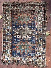 Antique Caucasian Dagestan Lesghi Star rug 40″ x 56″