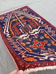 COLLECTORS’ ITEM Vintage Kowdani Tribal Belouch Nomadic Maldari Prayer Carpet