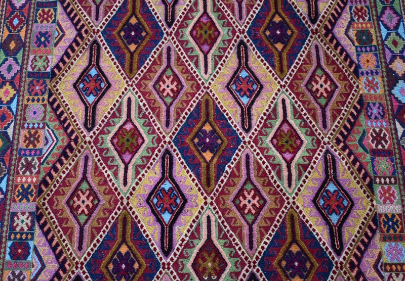 5'1 x 6'7 Fine quality handmade afghan moshvani beljik area rug, Merino wool rug gallery