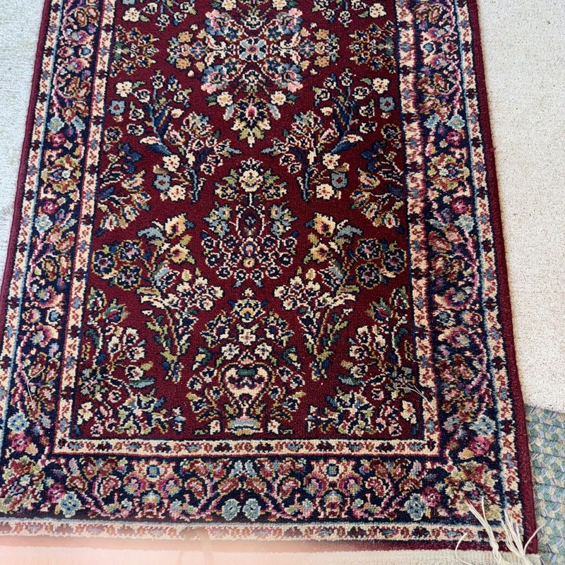 Karastan Runner Red Sarouk 700-785 Multicolor Panel Wool Karastan 717 2'6" x 12' gallery
