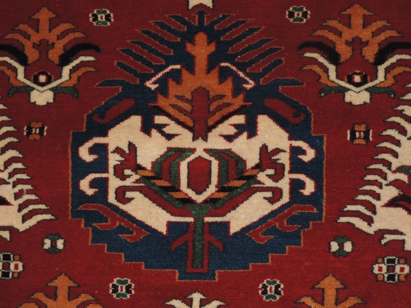 3x5ft. Handmade Azerbaijan Caucasian Wool Rug gallery