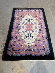 1920 Vintage Nichols Chinese Art Deco Rug Just Washed. Perfect Condition 3×5
