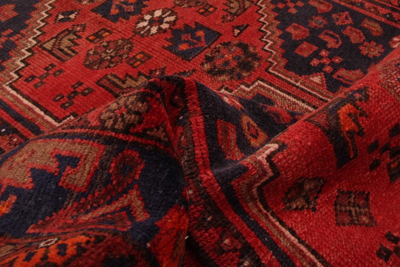 Vintage Hand-knotted Runner Rug 3'8" x 10'8" Traditional Oriental Wool Carpet gallery