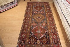 Late 19th century Kurdish North-West 10’6″ X 5′ vintage Caucasian kazak design