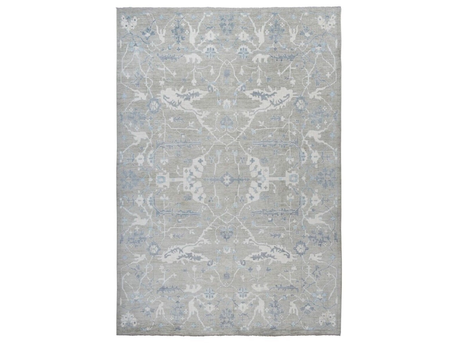 Exquisite Grey Color Angora Pile Oushak Collection Rug 14'0" x 17'10" Must See gallery