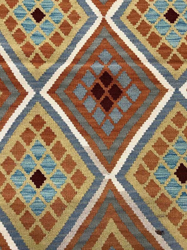 Vintage Kilim Traditional Hand Made Oriental Wool Kilim 5ftx3.2ft 147cmx102cm gallery