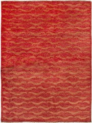 Vintage Hand-Knotted Area Rug 5’7″ x 7’11” Traditional Oriental Wool Carpet