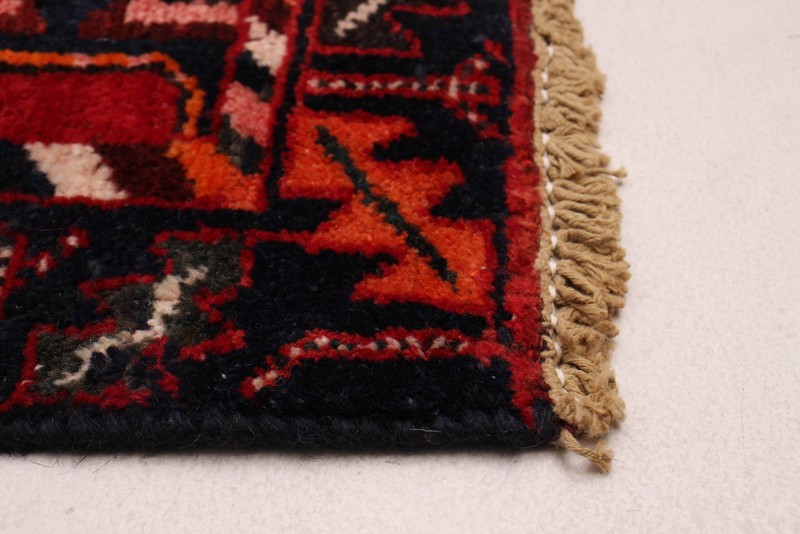 3'4" x 9'10" Vintage Hand-knotted Runner Rug Traditional Oriental Wool Carpet gallery