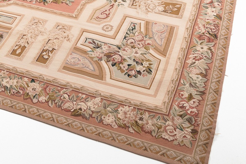 Classic Floral French Style Drawing Aubusson 285x181 CM (Galleria Farah1970) gallery
