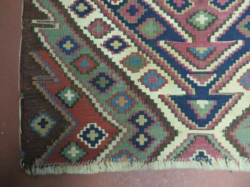 2' 1" X 4' 4" Antique Handmade Bagface Kilim Shirvan Caucasian Wool Rug Nice gallery