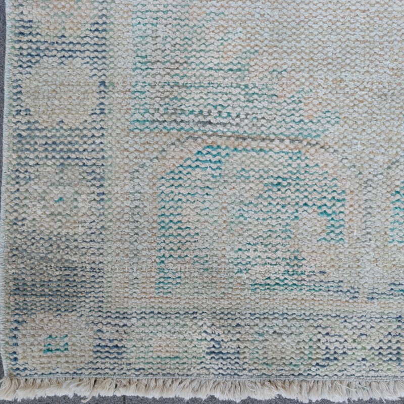 Pastel 2x5 Turkish kitchen rug 2.43 x 4.92ft Vintage Handmade 74 x 150 cm runner gallery