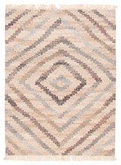 Vintage Hand Woven Area Rug 4’8″ x 6’5″ Traditional Wool Oriental Carpet