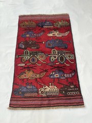 #680. Afghan War Rug Wool Rug Beautifully Made War Rug Thaimani Rug 140×82 Cm