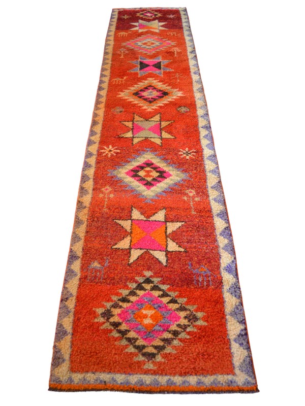 Turkish Runner Rug, HandMade Rug, Tribal Rug Ethnic Rug 3 x 13 ft Kitchen Runner gallery