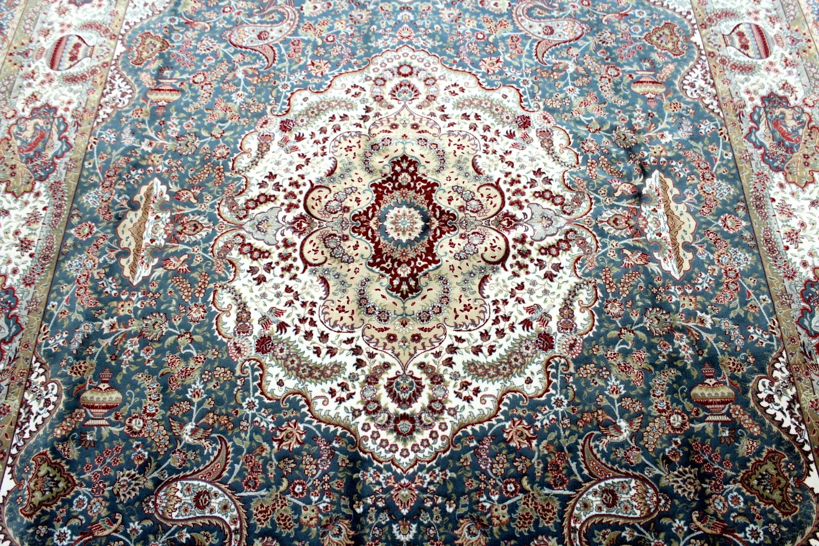 10X7 BREATHTAKING 1200+KPSI HIGH QLTY POWER LOOMED ALL SILK TABRIZZ TURKISH RUG gallery