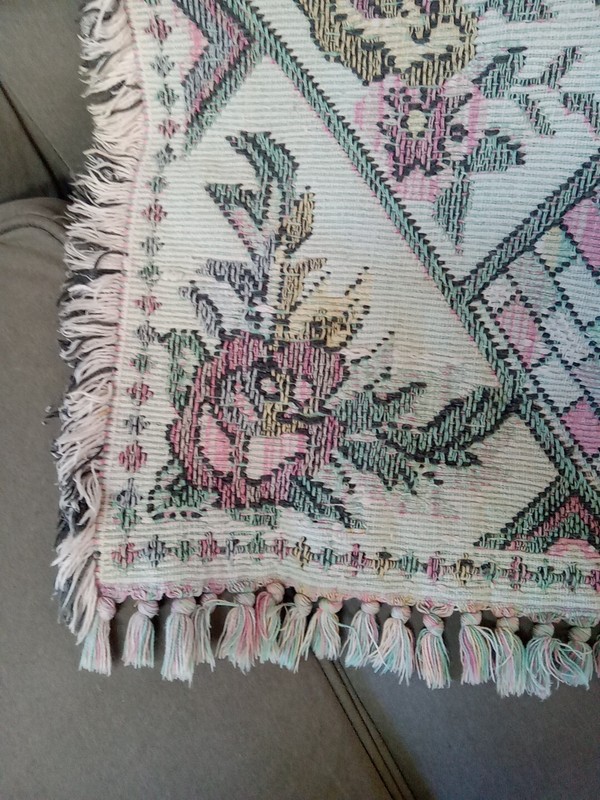 Vintage HAYIM rug 1993 30" X 48" Roseann Print Rug gallery