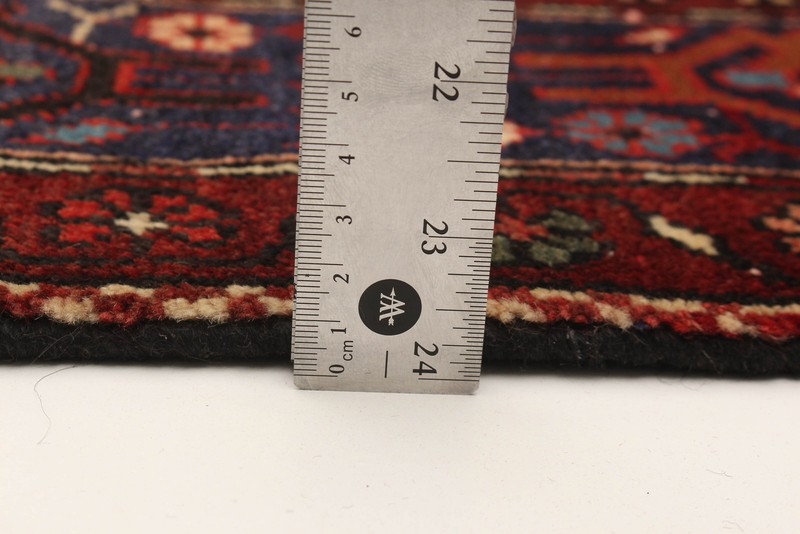 Vintage Hand-knotted Runner Rug 3'8" x 9'10" Traditional Oriental Wool Carpet gallery