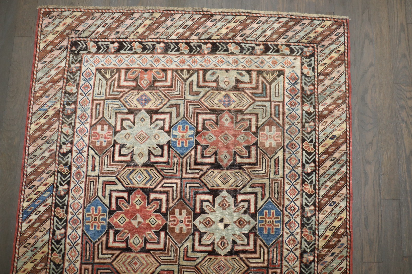 Antique Caucasian Shirvan Kuba Gendje Rug Size 3'x5' gallery