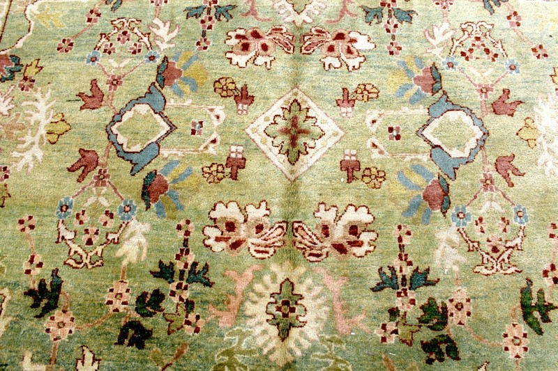 9X12 INCREDIBLE HAND KNOTTED ANTIQUE REPRODUCTION HERIZ SERAPI WOOL TURKISH RUG gallery