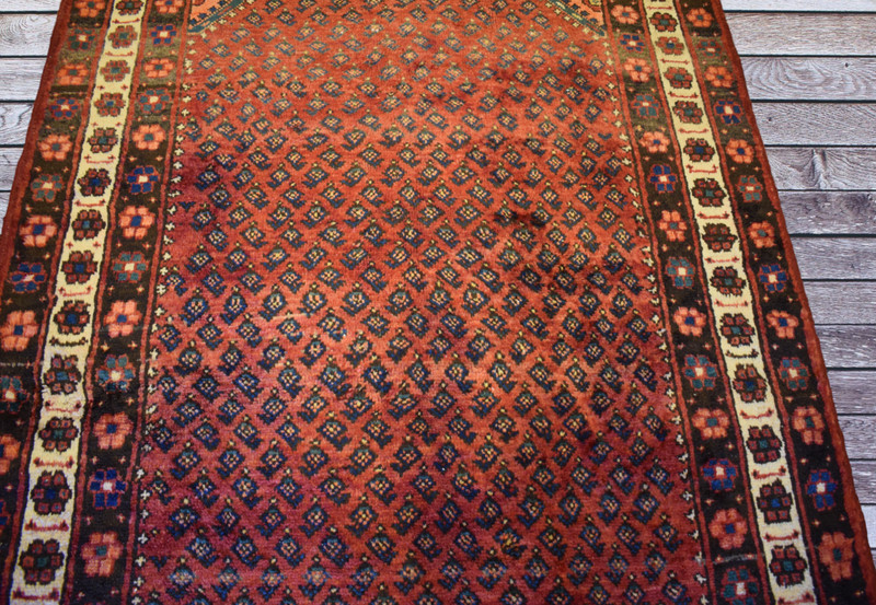 Rug. Vintage Tribal Handmade Wool Area Rug 4'3 x 7'5 Sem Antique Oriental Carpet gallery