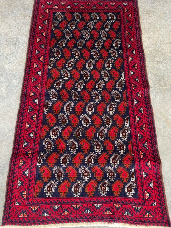 High Quality Handmade Afghan Kazakh Accent Rug Paisley Design Allover Pattern gallery