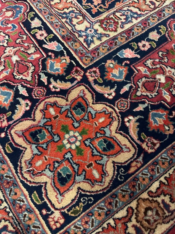 Stunning Fine Vintage Handmade Palace Size Oriental Rug, Medallion Design, 11x16 gallery