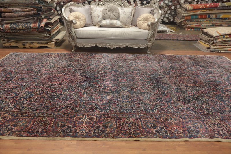 Vegetable Dye Floral Traditional Large Rug 9x15 Wool Hand-made Room Size Carpet gallery