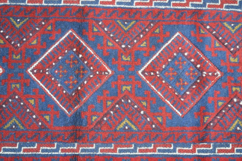 2'4 x 8'1 ft Handmade afghan tribal mushvani wool runner rug, hallway runner rug gallery