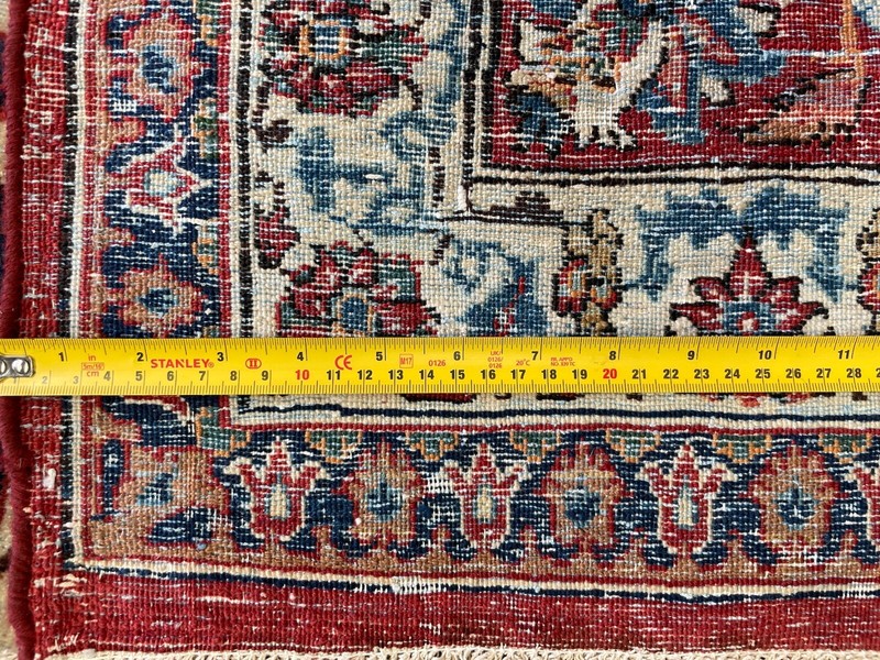 VINTAGE ISPAHAN CARPET HAND MADE EASTERN WOOL RUG BY MEYSAMI 12'1" X 8'5" gallery