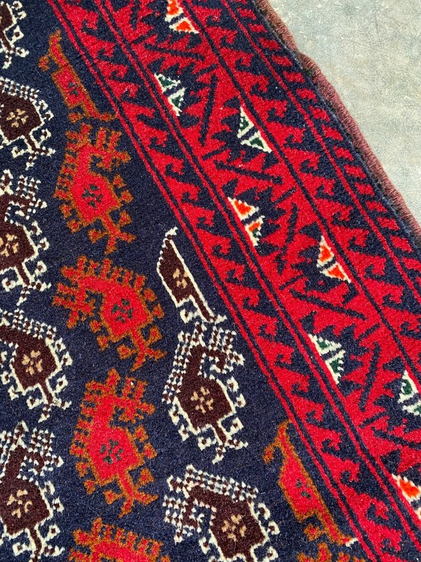High Quality Handmade Afghan Kazakh Accent Rug Paisley Design Allover Pattern gallery