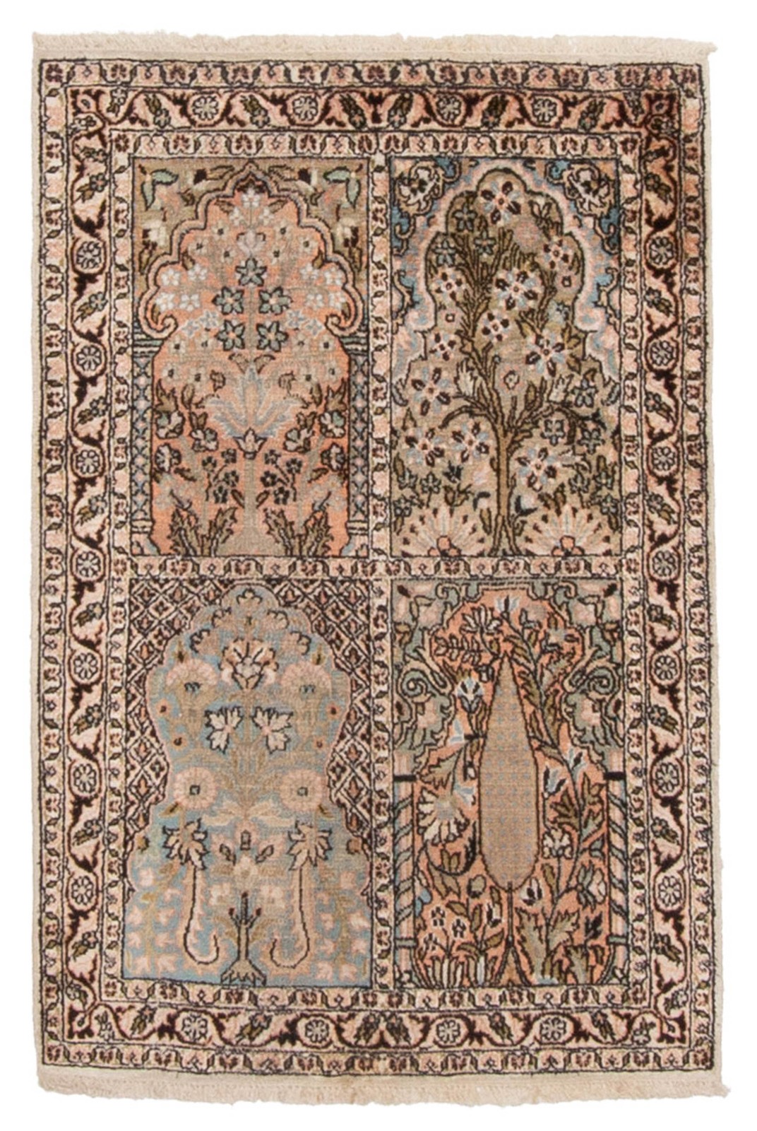 Vintage Traditional Hand-Knotted Area Rug 2'2" x 3'1" Oriental Wool Carpet gallery