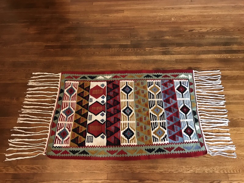 Vintage/Antique Turkish Kilim Anatolian Rug - Geometric gallery