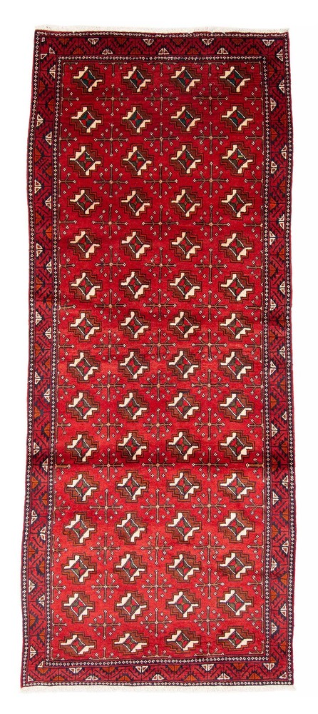 3'8" x 9'2" Vintage Hand-knotted Runner Rug Traditional Oriental Wool Carpet