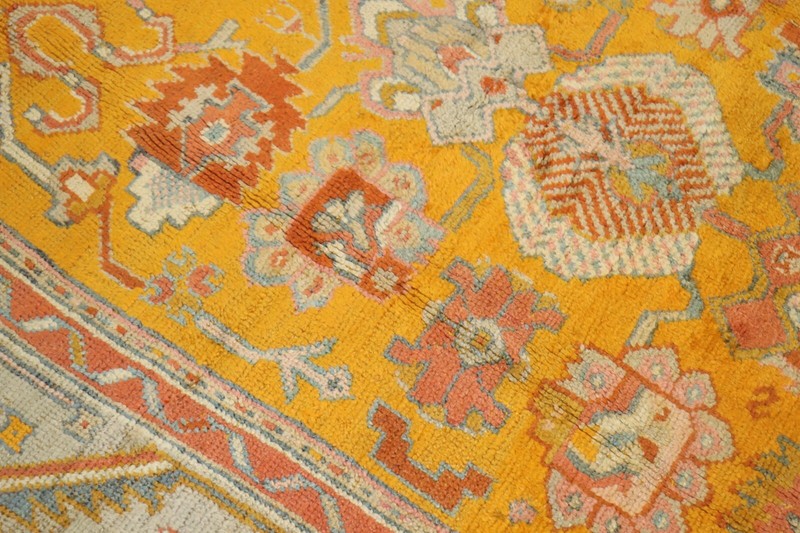 Antique Gorgeous Turkish Oushak Ushak Rug 7'1''x9'9'' gallery