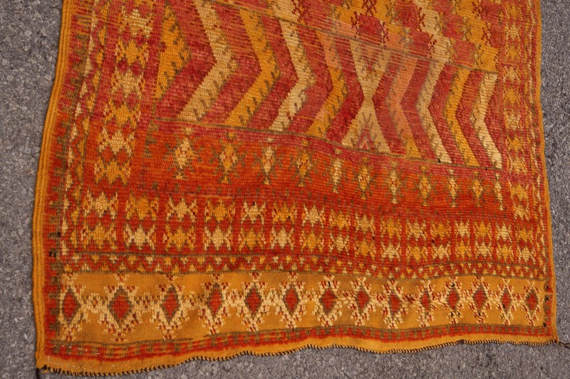 3X11FT Antique Amazing handmade Moroccan Beautiful colorful Runner! circa 1920 gallery