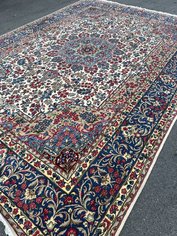 Exquisite Semi Antique Royal Signet Persienn Kirrmann Carpet 13’2”x 9’8”Handmade gallery