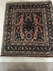 Beautiful Vintage Hand Knotted Wool Carpet From 1950s