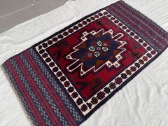 Antique Afghan Hand Knotted Vintage Wool 3x5Ft Rug Tribal Oriental Prayer Carpet